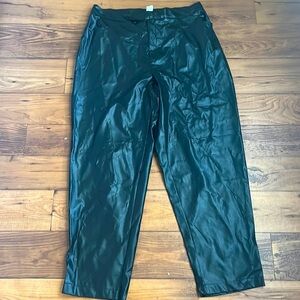 Vintage faux leather pants